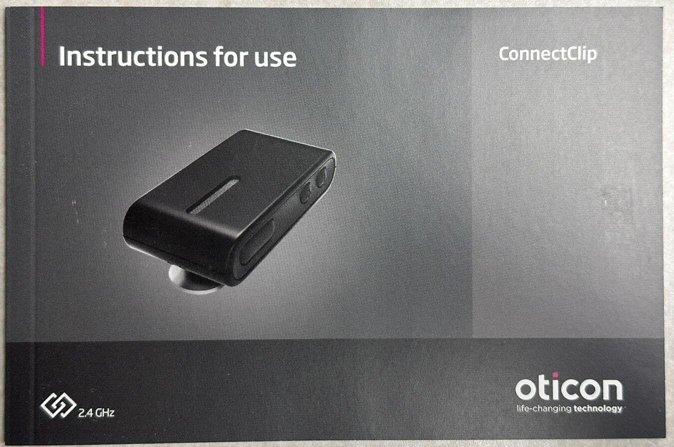 Oticon Connect Clip Bluetooth Streamer & Microphone. Very Lightly Used. 3