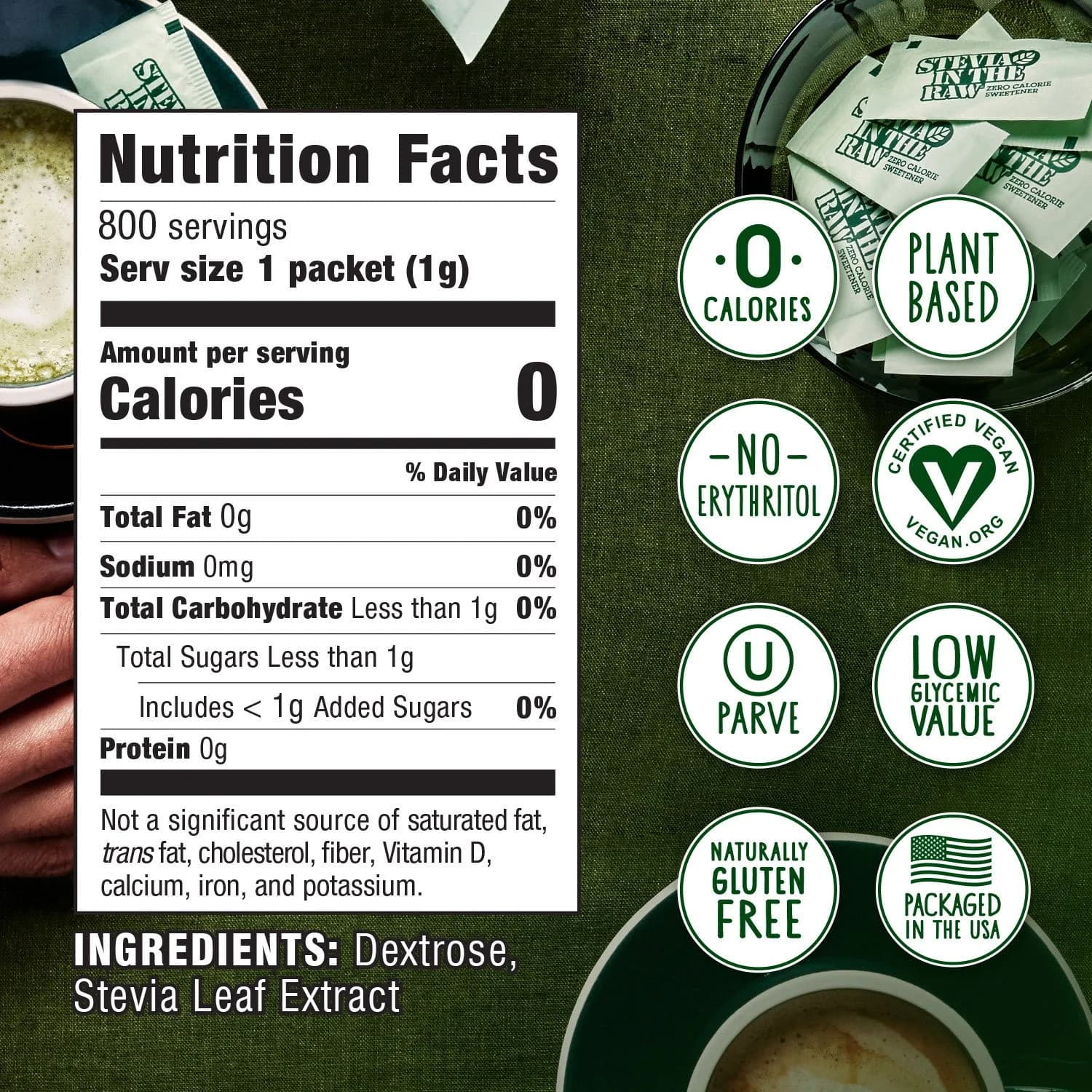Stevia In The Raw Plant-Based Zero Calorie Sweetener Packets(800 ct.)Great Price 3