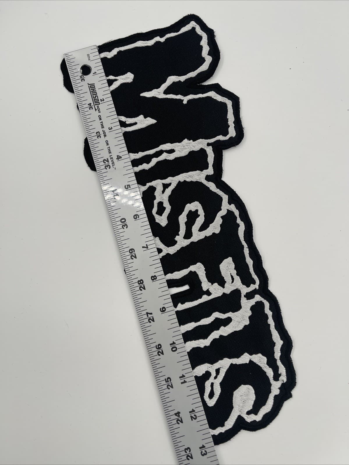 Misfits Punk Band Logo XLG Back Patch: Quality Embroidery, Sew On, 13” X 5 1/2” 2