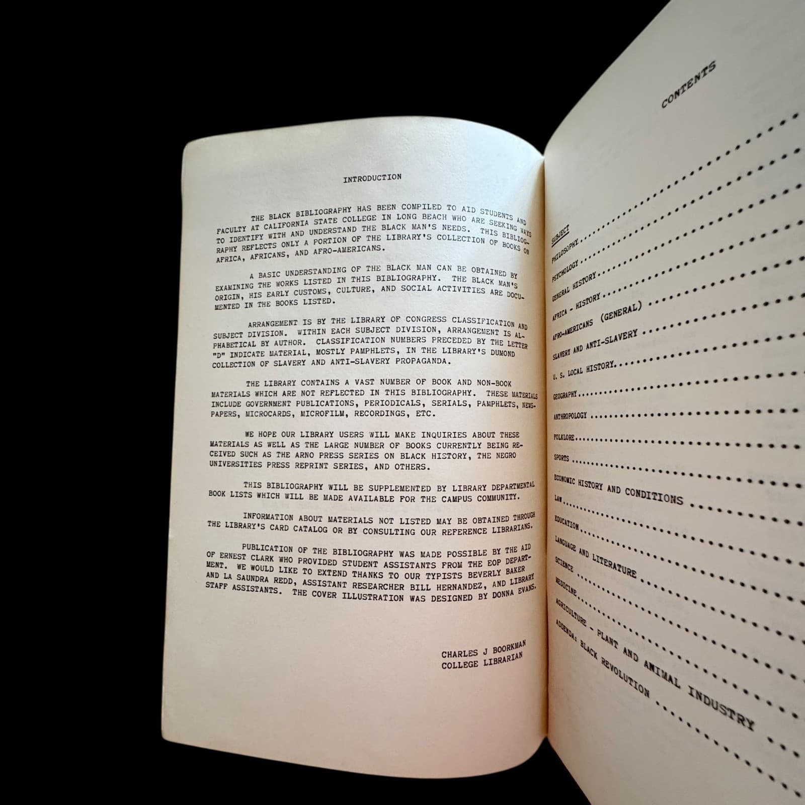 1960's "Black Bibliography" Reference Guide History Education Books Vintage 6