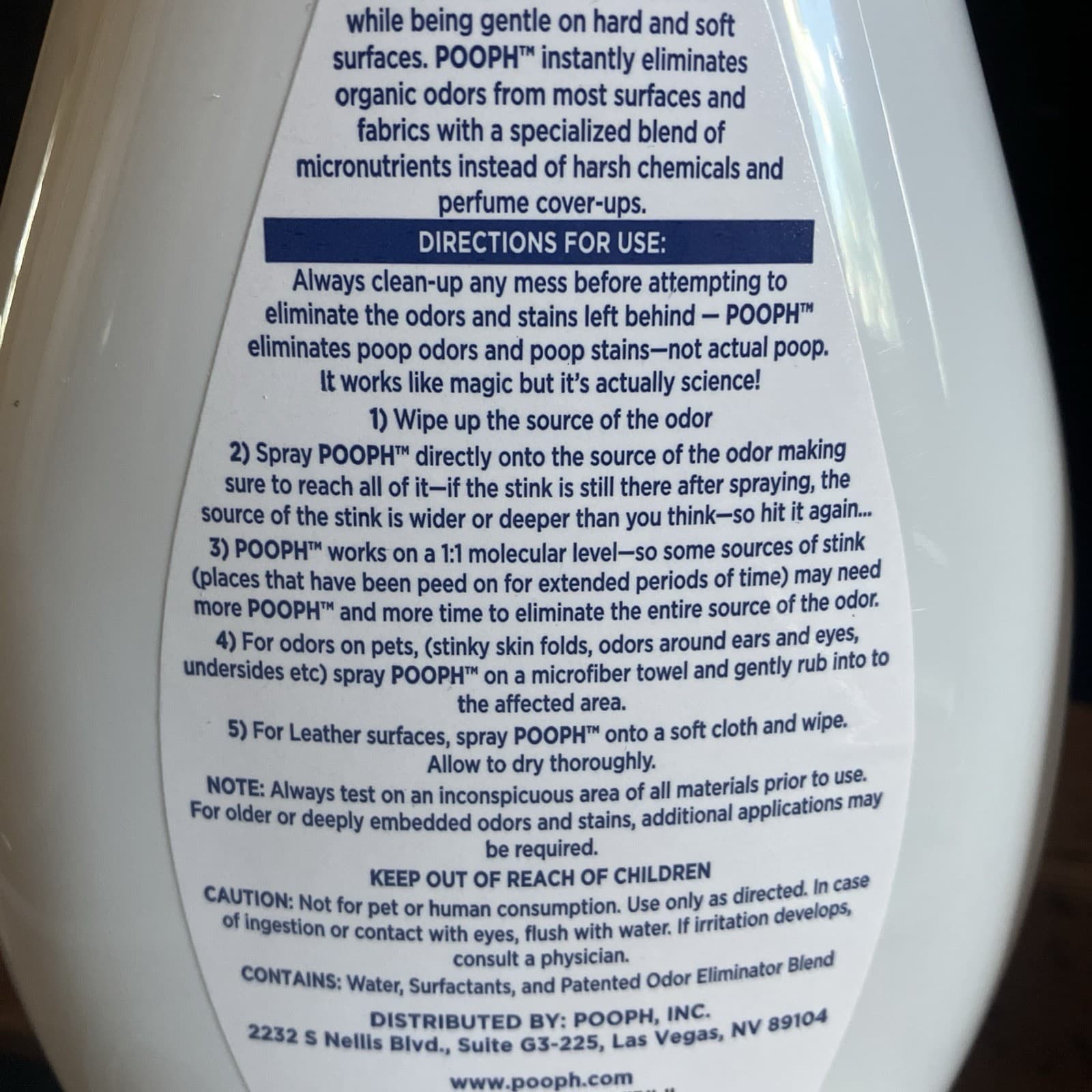 3X Pooph Pet Odor Eliminator (Large 32 oz Size) Freshener Spray For Dogs Cats 3