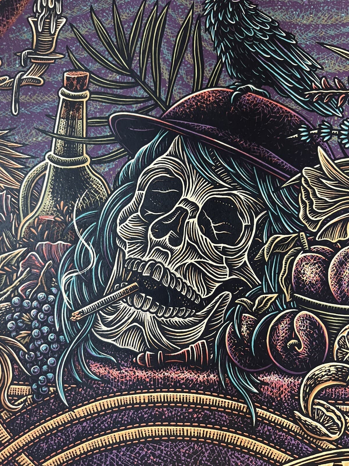 GUNS N ROSES VERY RARE APPETITE FOR DESTRUCTION METALLIC POSTER #78/325 3