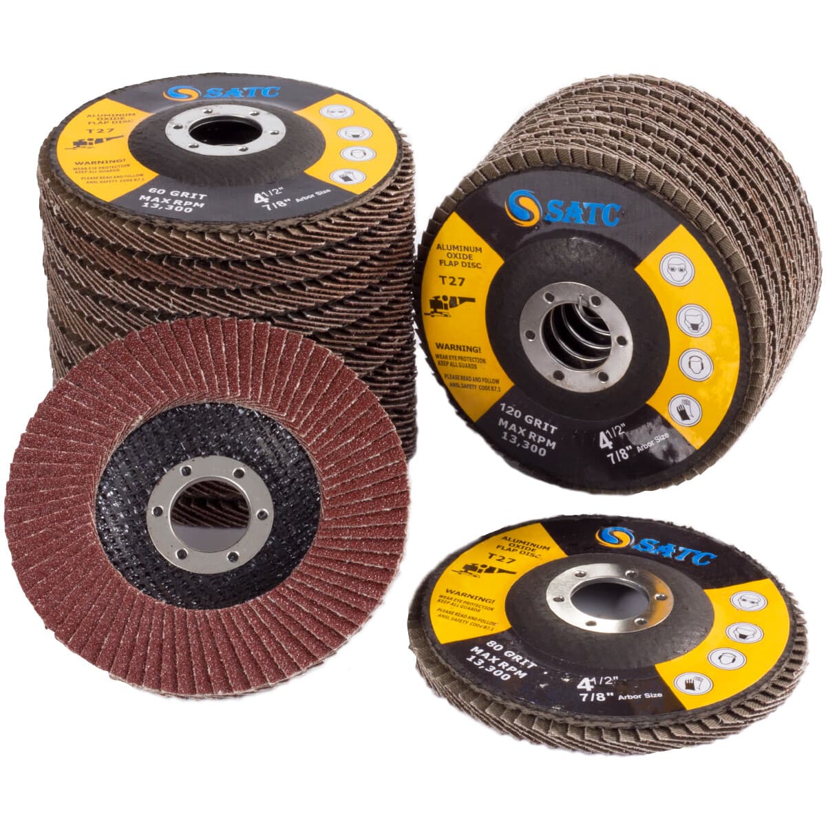 Flap Disc 4.5" 4-1/2 40 60 80 120 Grit For Grinder Sanding Grinding Wheels USA 2