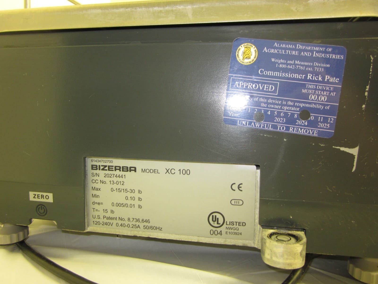 Bizerba XC 100 PRO 15-30 lb. Countertop Food Scale W/Printer - Tested & Working 4