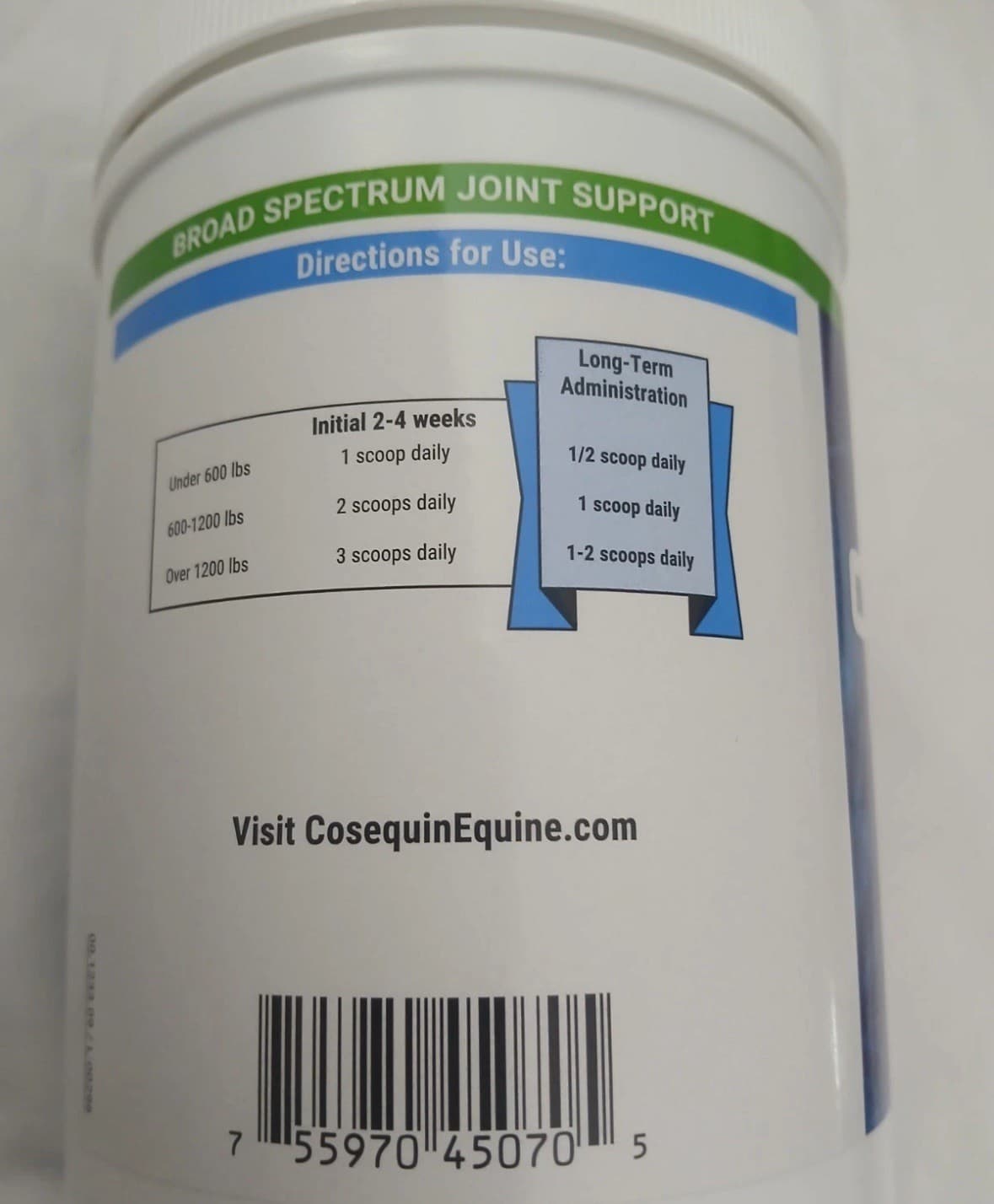 1.1Lb Nutramax Cosequin ASU Equine Joint Support With MSM And ASU Powder SEALED 3