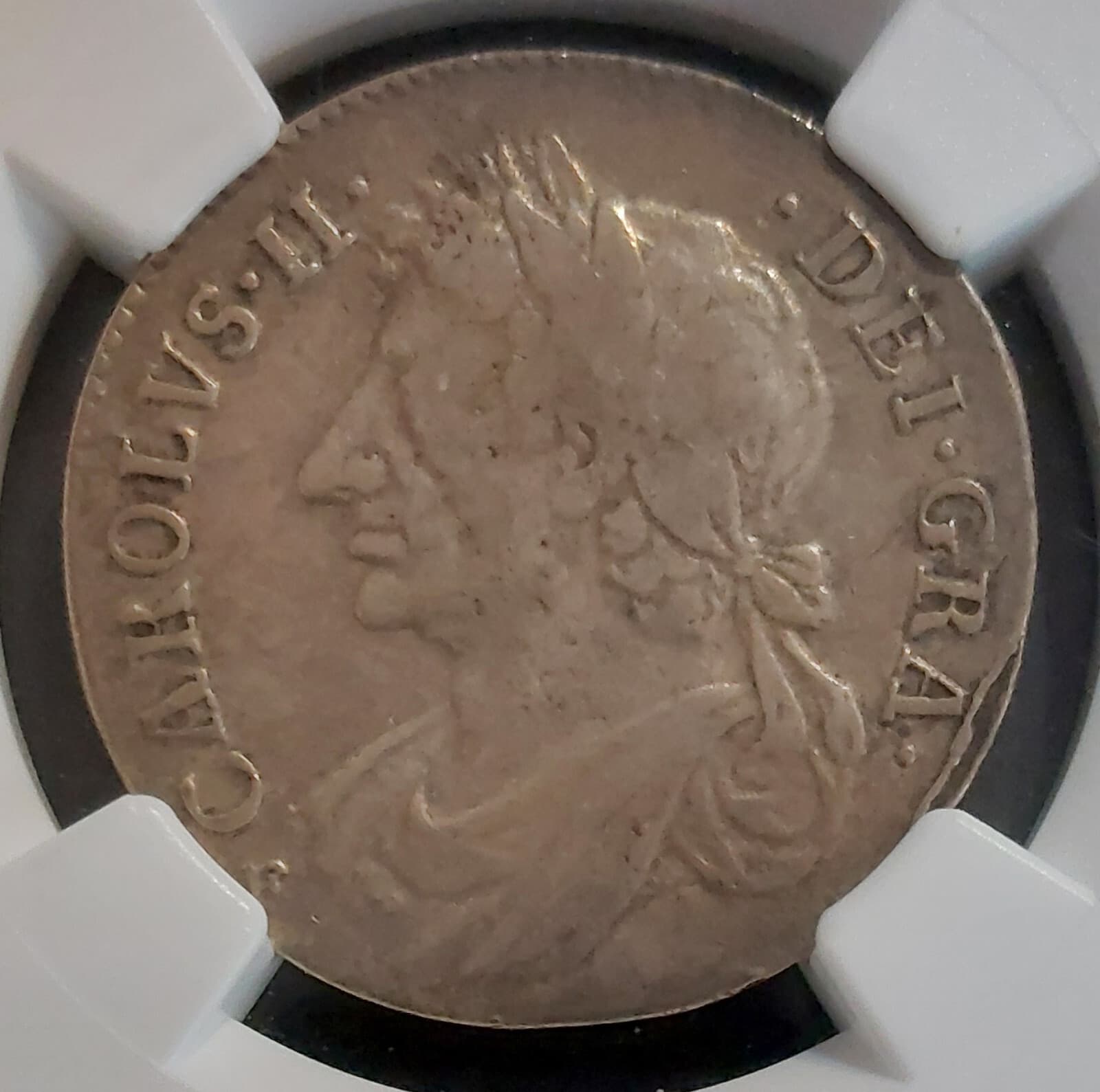 SCOTLAND 1681 Charles II 1/4 Dollar SCARCE Certified Graded NGC VF20 POP ONLY 1 2