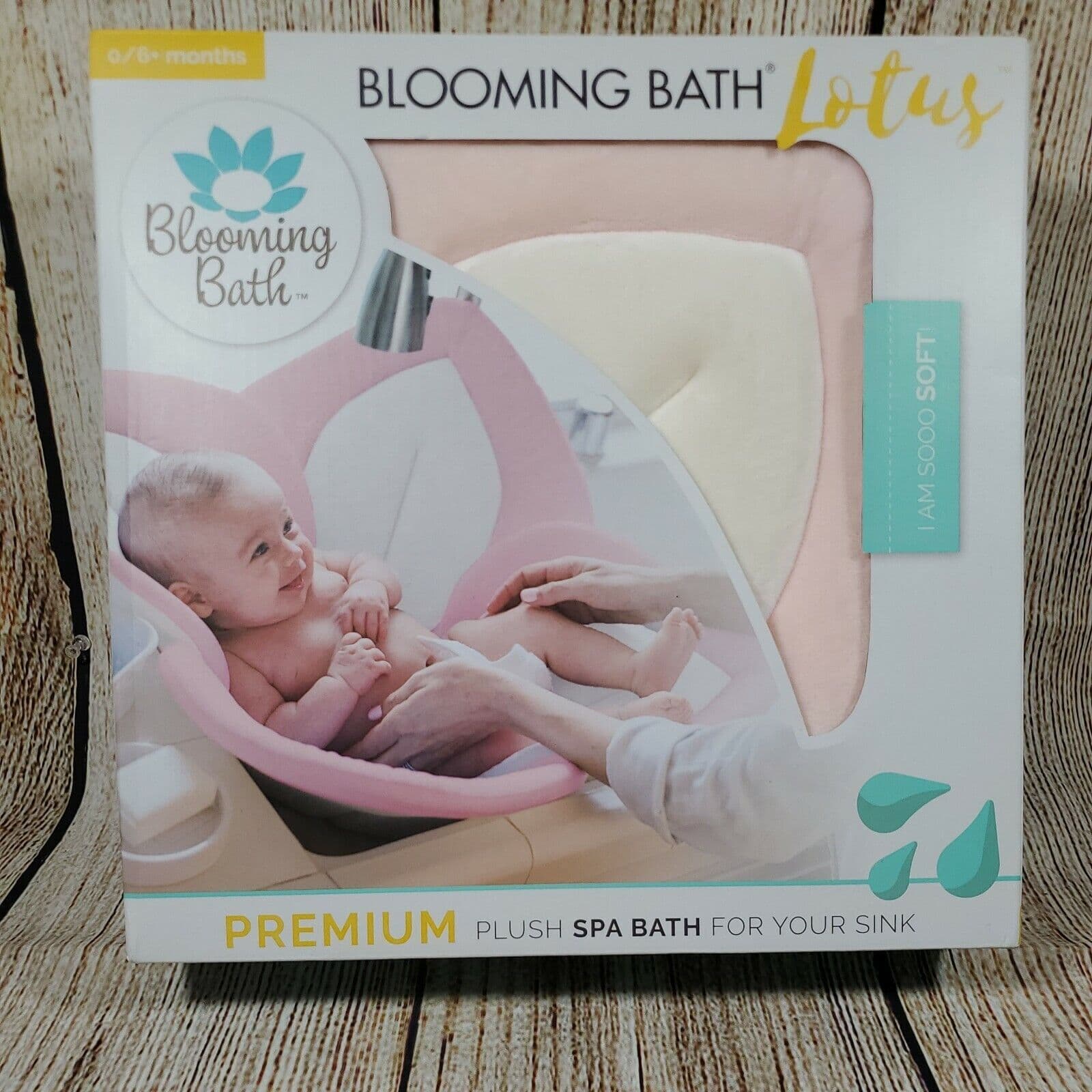 Blooming Baby Bath Lotus Pink White Gray flower girl mat infant 2