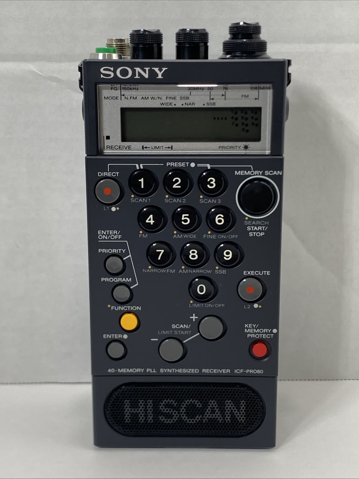 Sony ICF-PRO80 PLL SYNTHESIZER RECEIVER ALL BAND RADIO Complete POWERS ON AS-IS 3