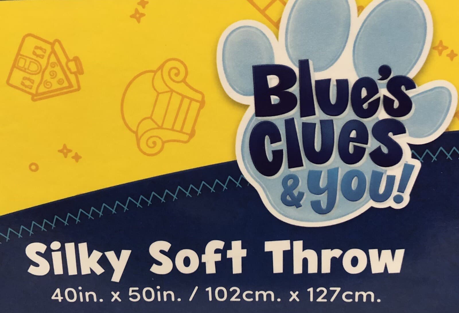 NEW Nickelodeon Blues Clues LET'S PLAY Kids Silky Soft Throw Blanket 40in x 50in 3