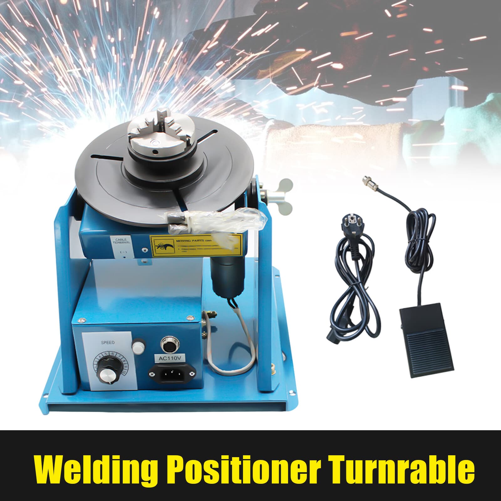 Welding Positioner Automatic Pipe Welding Automatic Rotary Table Positioner 10kg 5