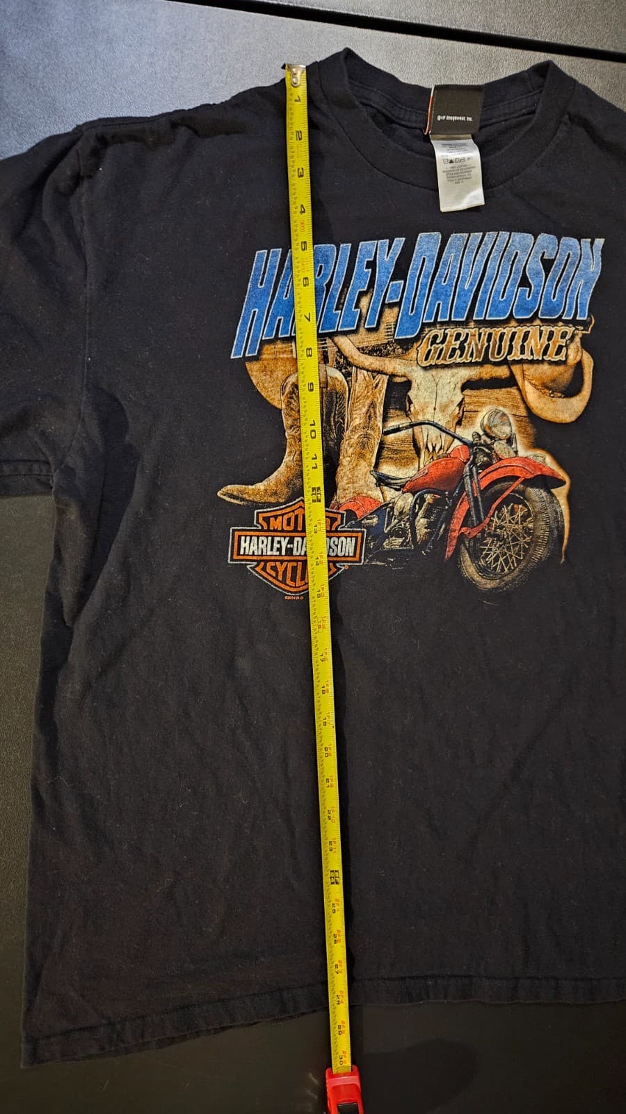 Harley Davidson Graphic T-Shirt Mens XL Black Hampton Roads Yorktown, VA 2014 5