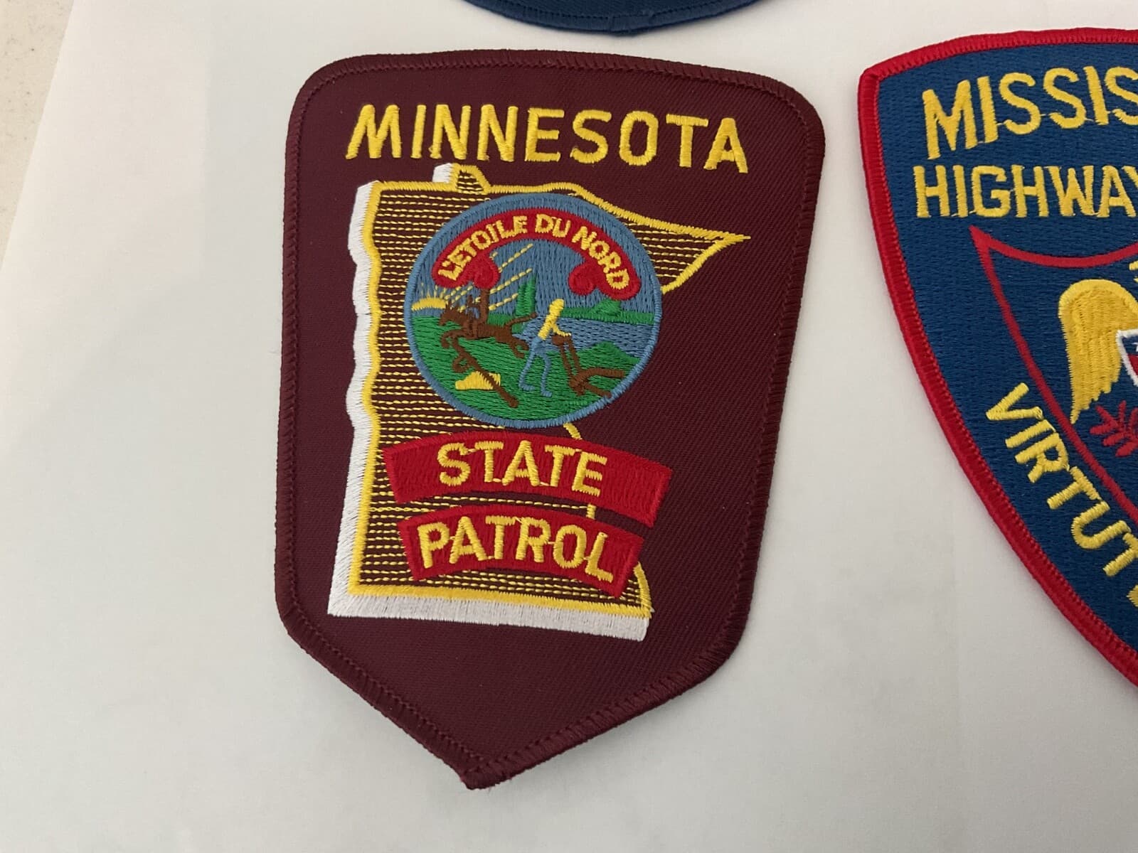 State Law Enforcement patches All different 10 piece set. All new.Full size 6