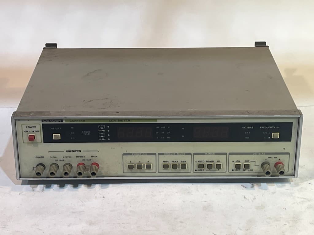 Leader LCR-745 LCR Meter - 4-Wire Multimeter, Impedance Analyzer 2