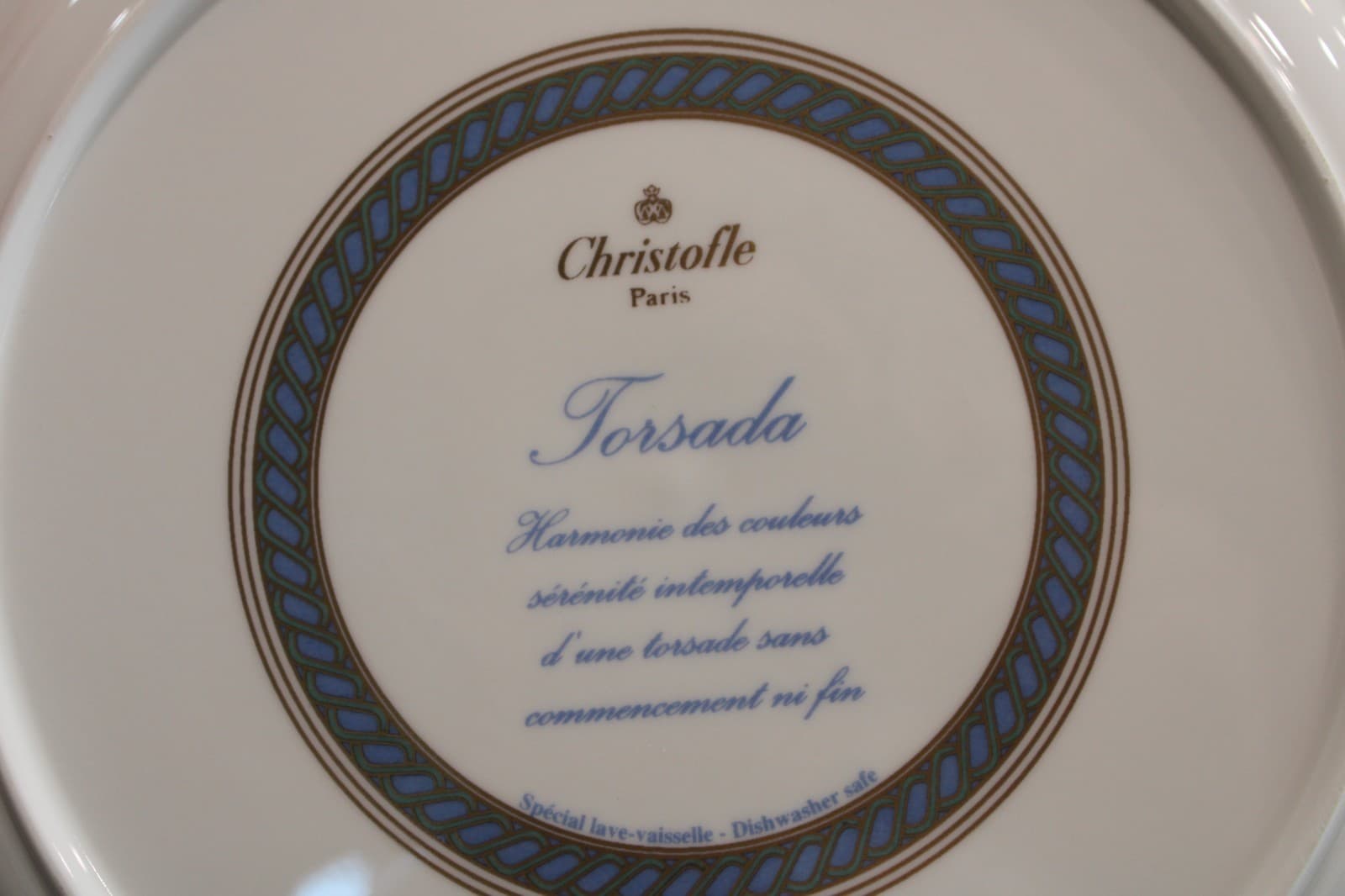 Christofle Torsade 6 Dinner Plates 10 5/8" 5