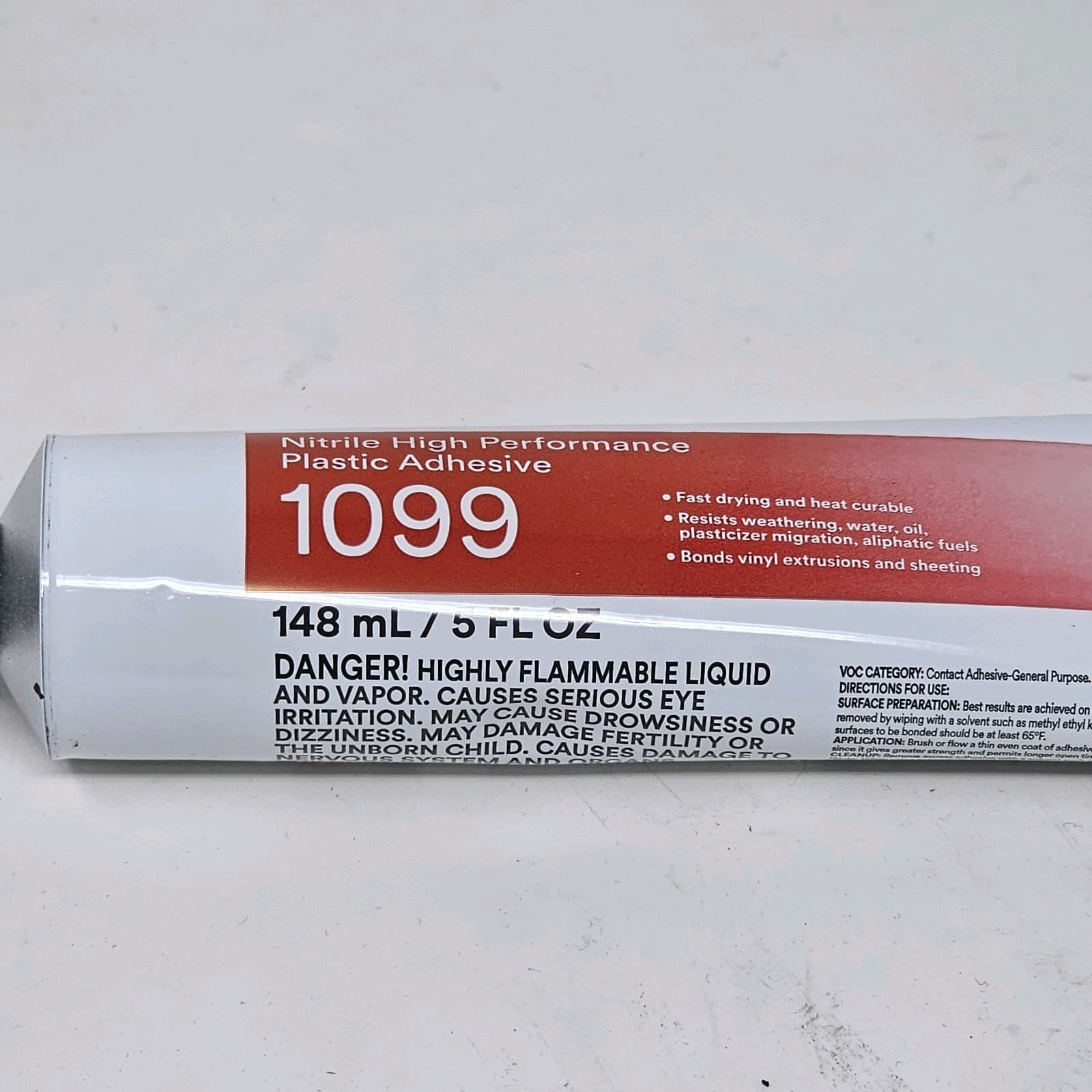 3M Nitrile High Performance Plastic Adhesive 1099, Tan, 5 Oz Tube 3