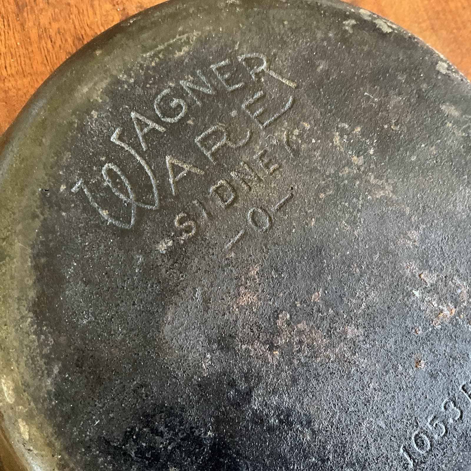 Antique Wagner Ware Sidney -0- 1053P Cast Iron Skillet Vintage Cookware 🍳🔥 5