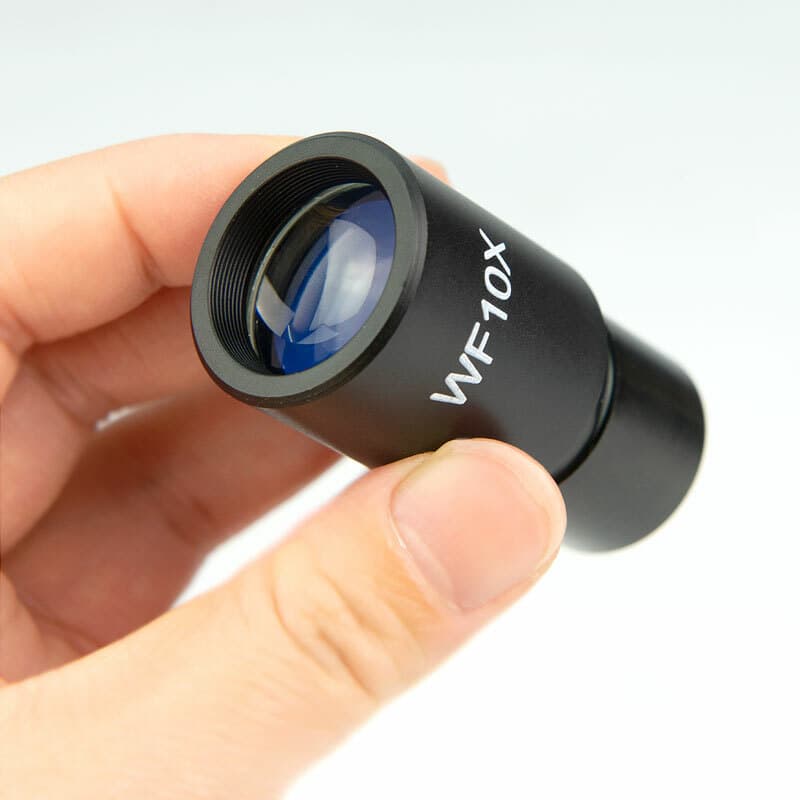 1PC WF10X Widefield Eyepiece w/ 0.1mm Micrometer f Biological Microscope 23.2mm 2