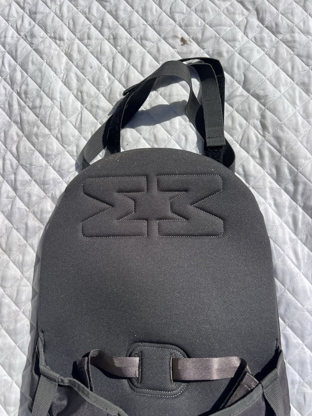 Clean! Minimeis Baby Toddler Shoulder Carrier Grey Orange Lightweight Foldable 3