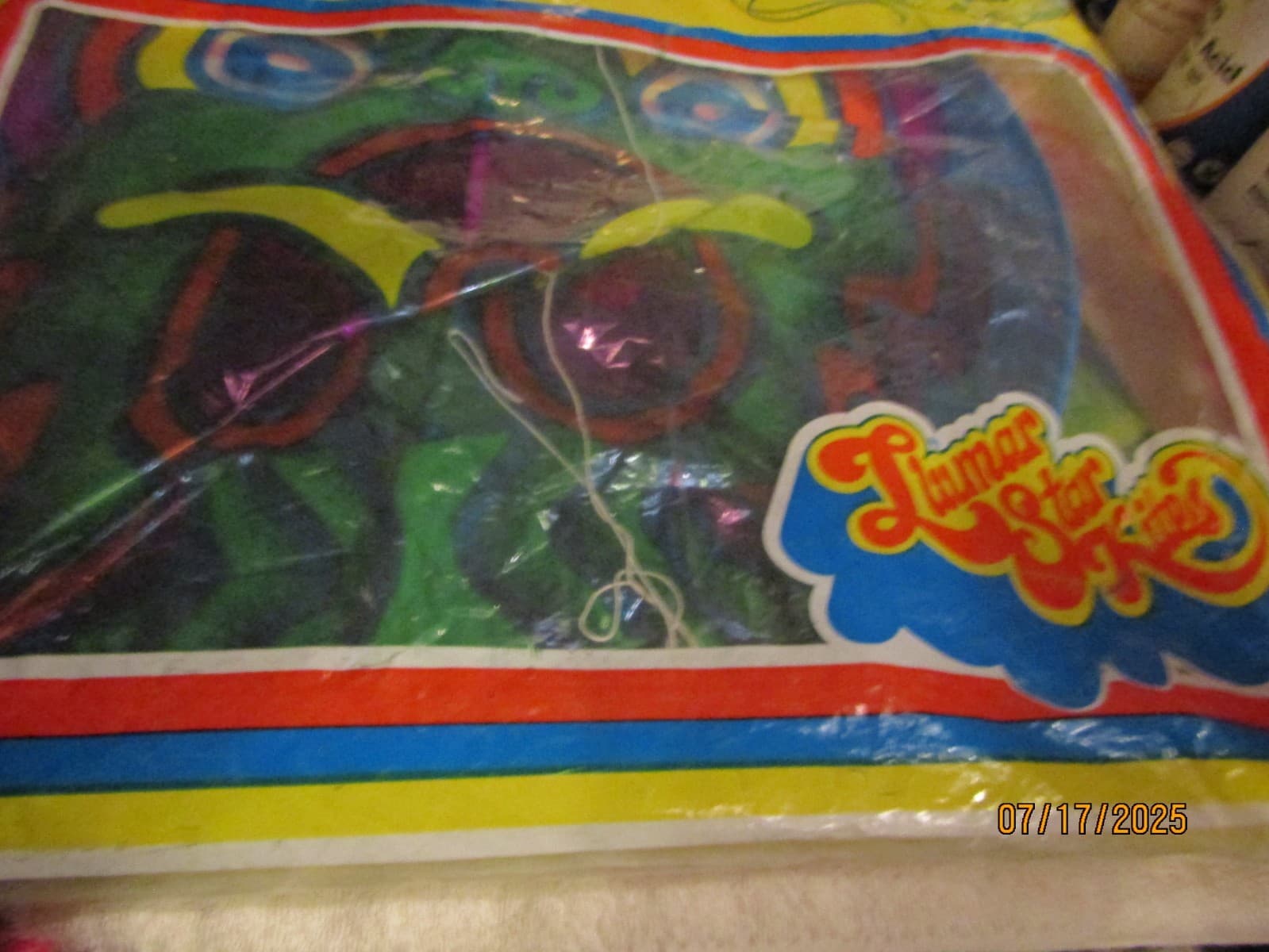 Vintage Mylar 45ft Chinese DRAGON KITE LLUMAR STAR LA Cal USA NOS No 4510 1970s 3