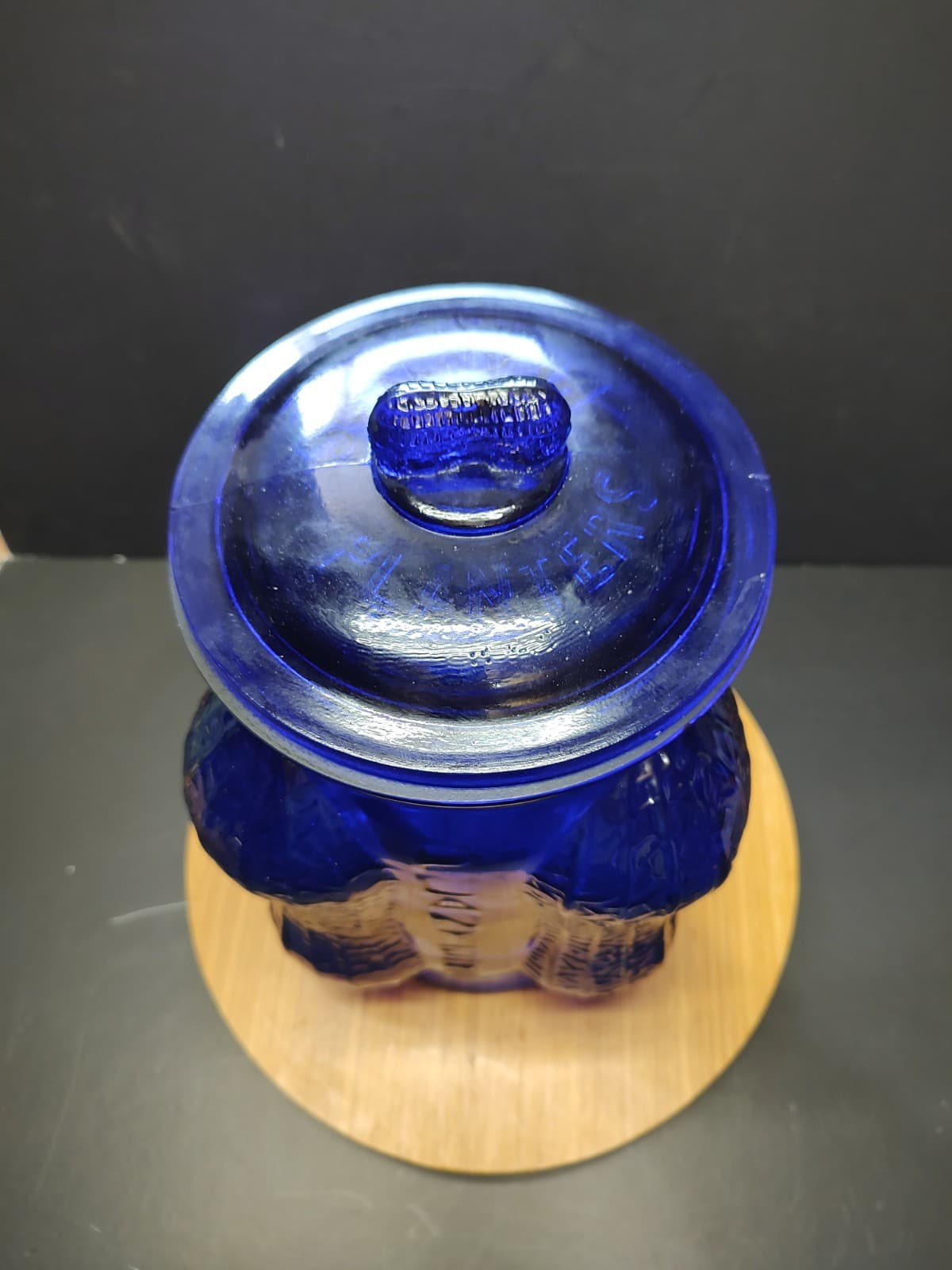 Planters Peanut Jar Cobalt Blue 4