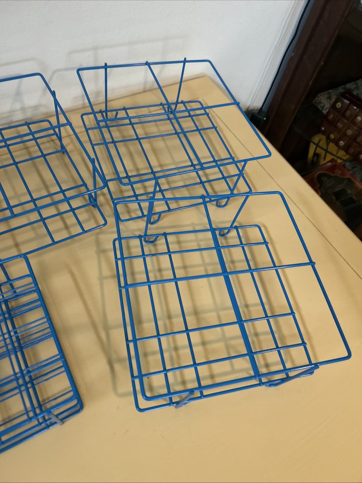 BEL-ART Blue Epoxy-Coated Wire Test Tube Rack  Lot Of 7 5