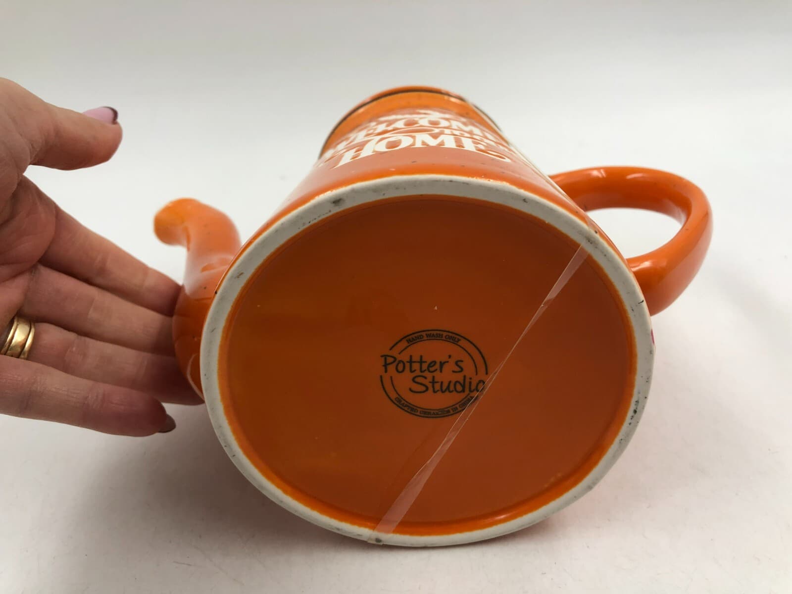 Potter's Studio Ceramic 8in Fall Welcome to Our Home Coffee kettle AA02B46021 5