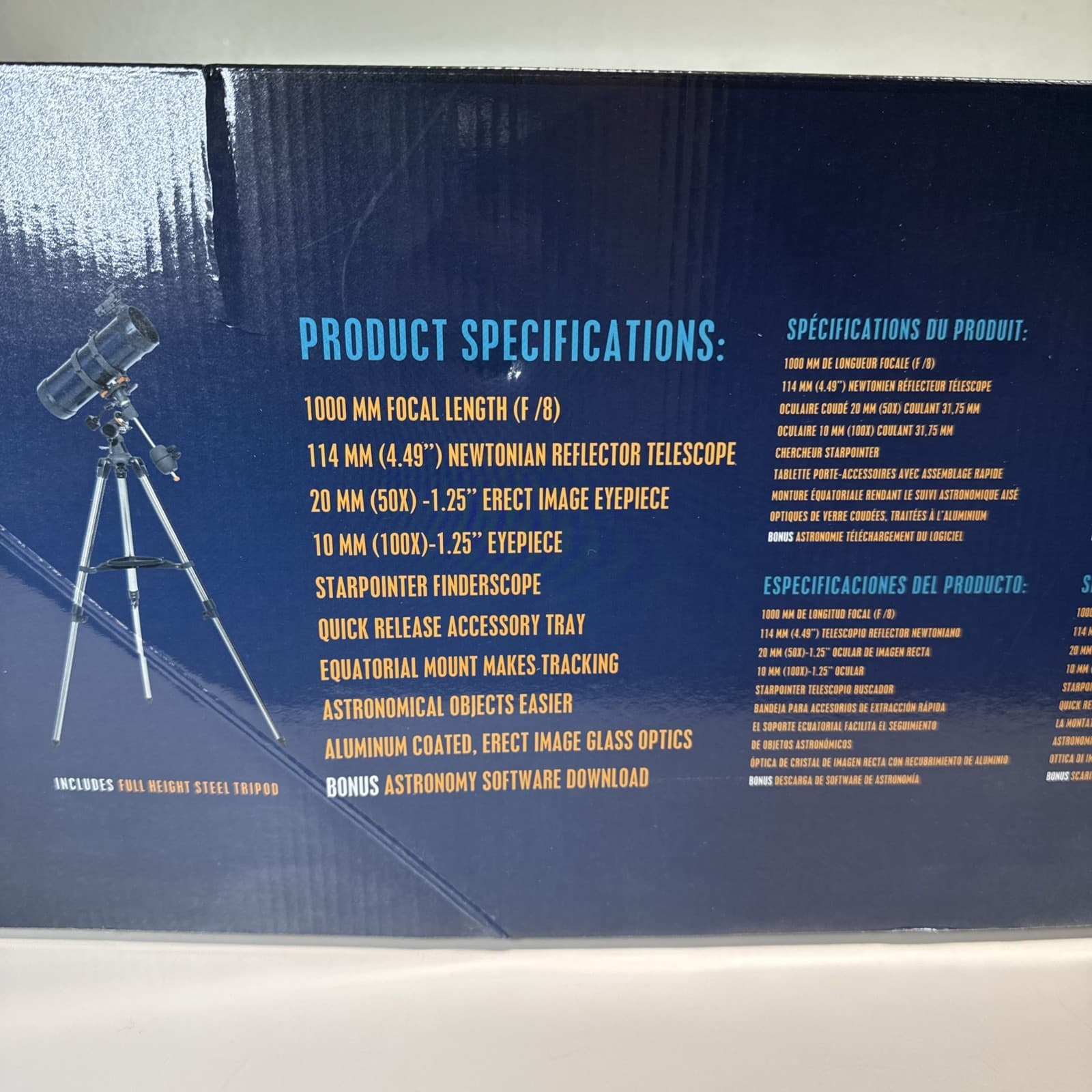 Celestron - AstroMaster 114EQ Newtonian Telescope - Reflector Telescope 4