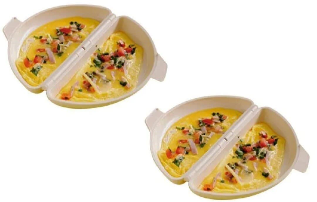 Microwave Omelette Maker - BPA Free Plastic Easy Cook Eggs Food Preparation Tool 3