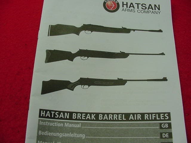 Hatsan - Break Barrel Air Rifles-Owners Manual & Seals & Parts- New !! 2