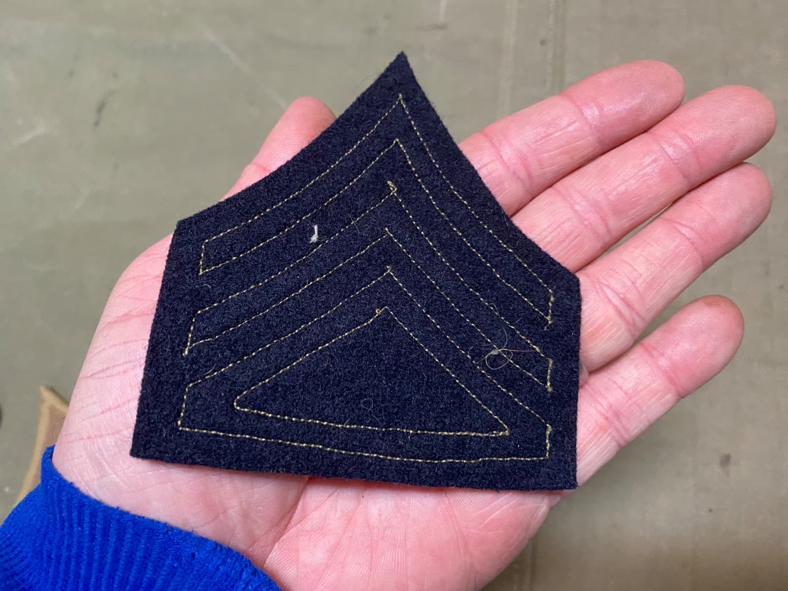 ORIGINAL PRE WWI US ARMY M1902 TUNIC INFANTRY REG SARGENT RANK INSIGNIA CHEVRON 2