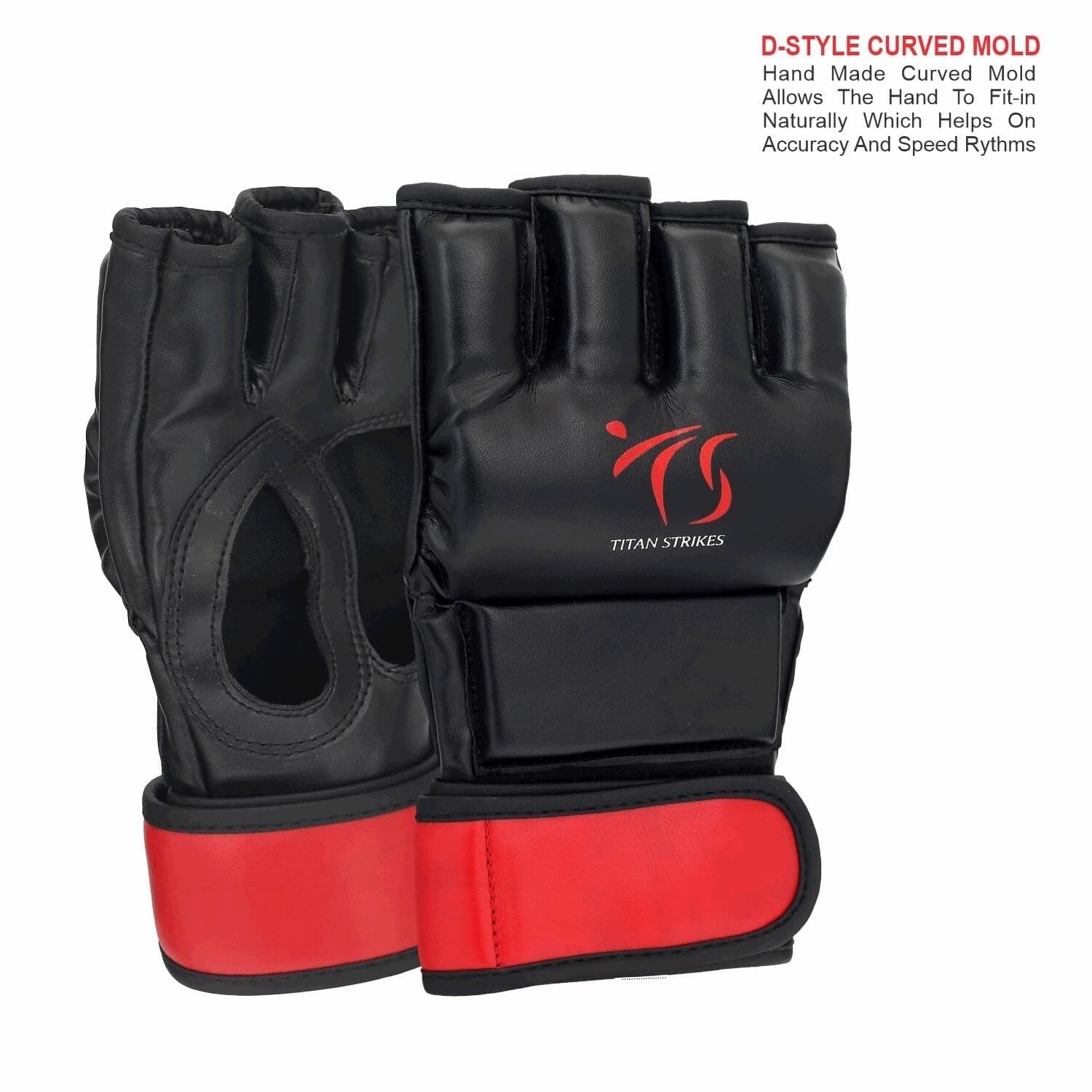 Pro Style MMA Gloves, Kickboxing, Martial Arts Training, D-Palm Design, Punching 2