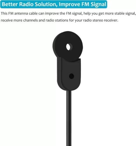 FM Radio Antenna With 4 Adapters Indoor , 75 Ohm for Home Stereo Receivers 5