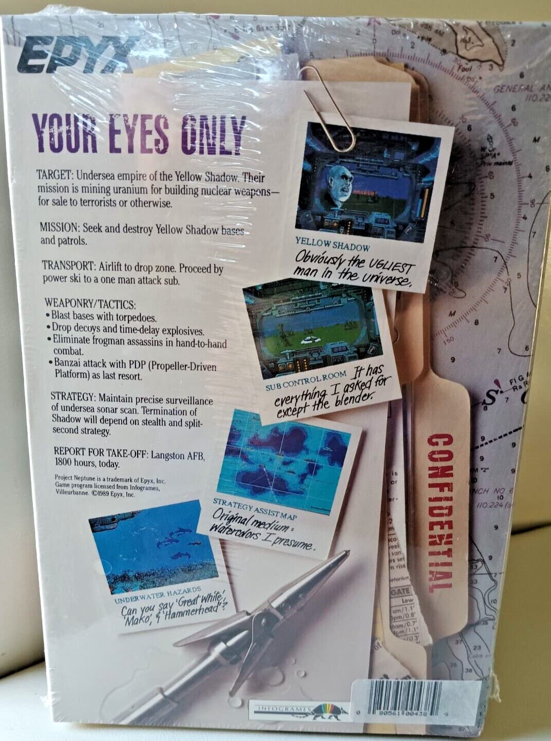 Project Neptune Atari 1040/520 ST NEW Disk By EPYX 2