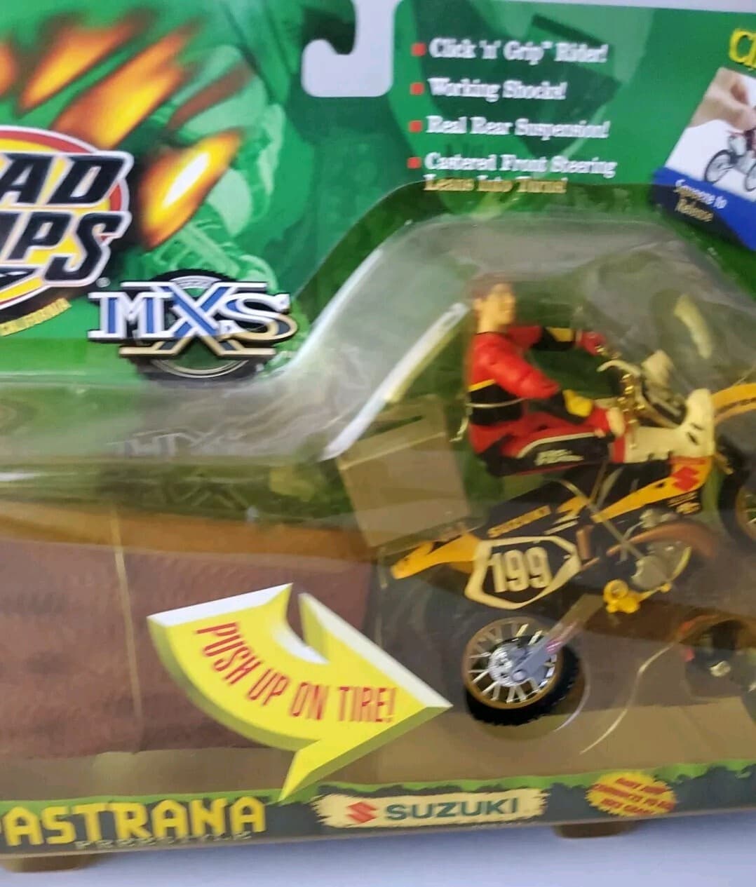 RM250 TRAVIS PASTRANA SUZUKI ROAD CHAMPS MXS MOTORCYCLE NO FEAR RIDER  RM 250 MX 5