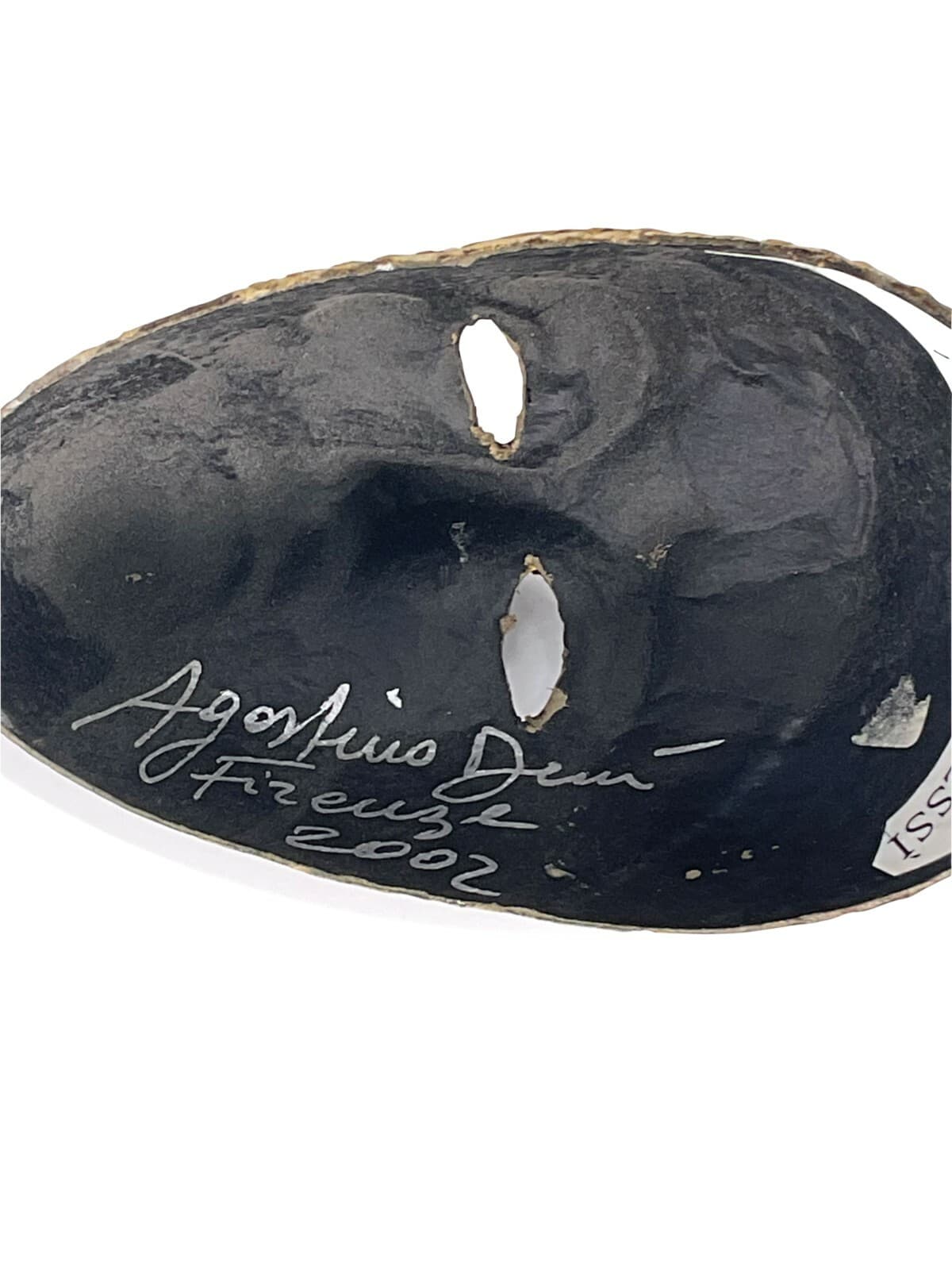 Handcrafted Italian Theatre Mask By Prof. Agostino Dessi w/Alice Atelier-Signed 5