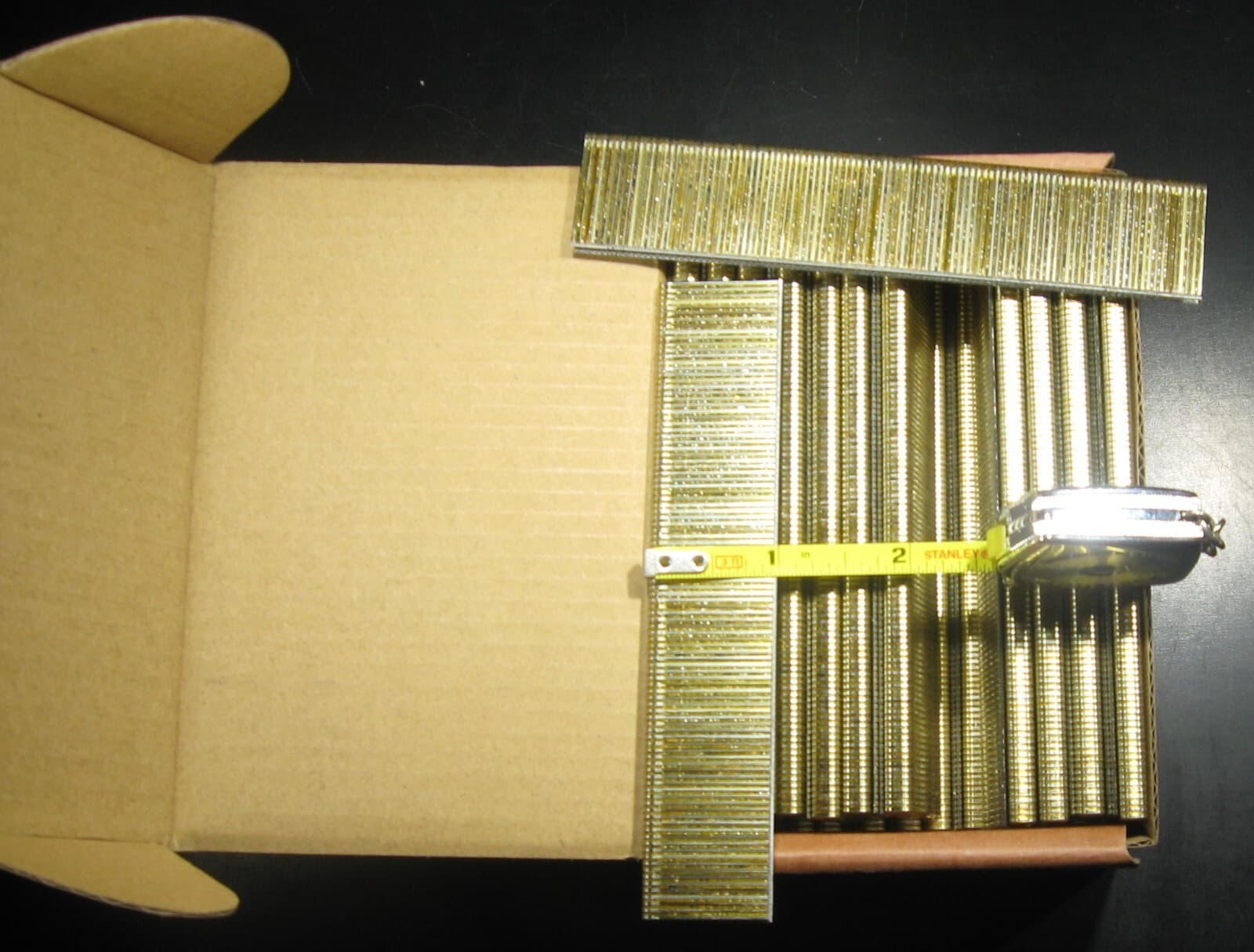 18 gauge 1/4" Narrow Crown Staples 5000/bx Galvanized Chisel Point 1" long