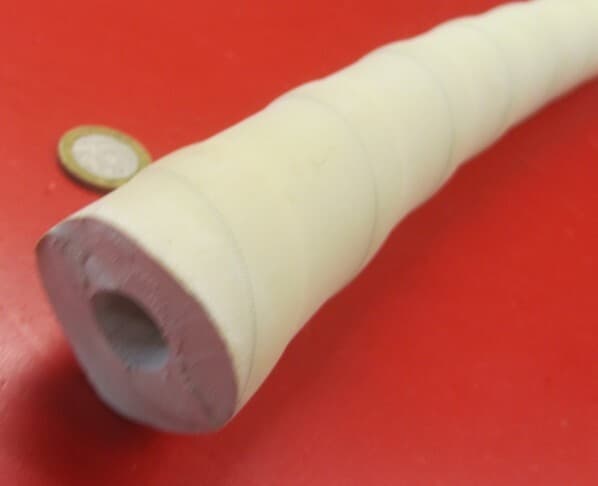 Gum Rubber Tubing,Vacuum Rated,Tan, 1 5/8" x 5/8" ID x 3/8" Wall x 5 Ft Length 6