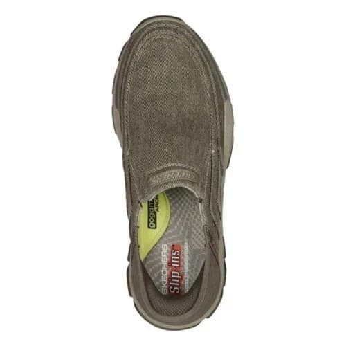 NEW Men's Skechers Holmgren Slip-In Taupe Shoes - FREE SHIP 2