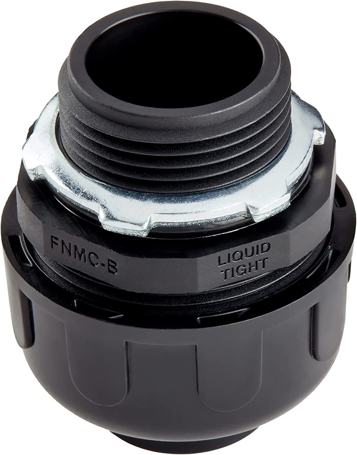 1/2" Black Non-Metallic Liquid Tight Electrical Conduit Straight Fittings 3