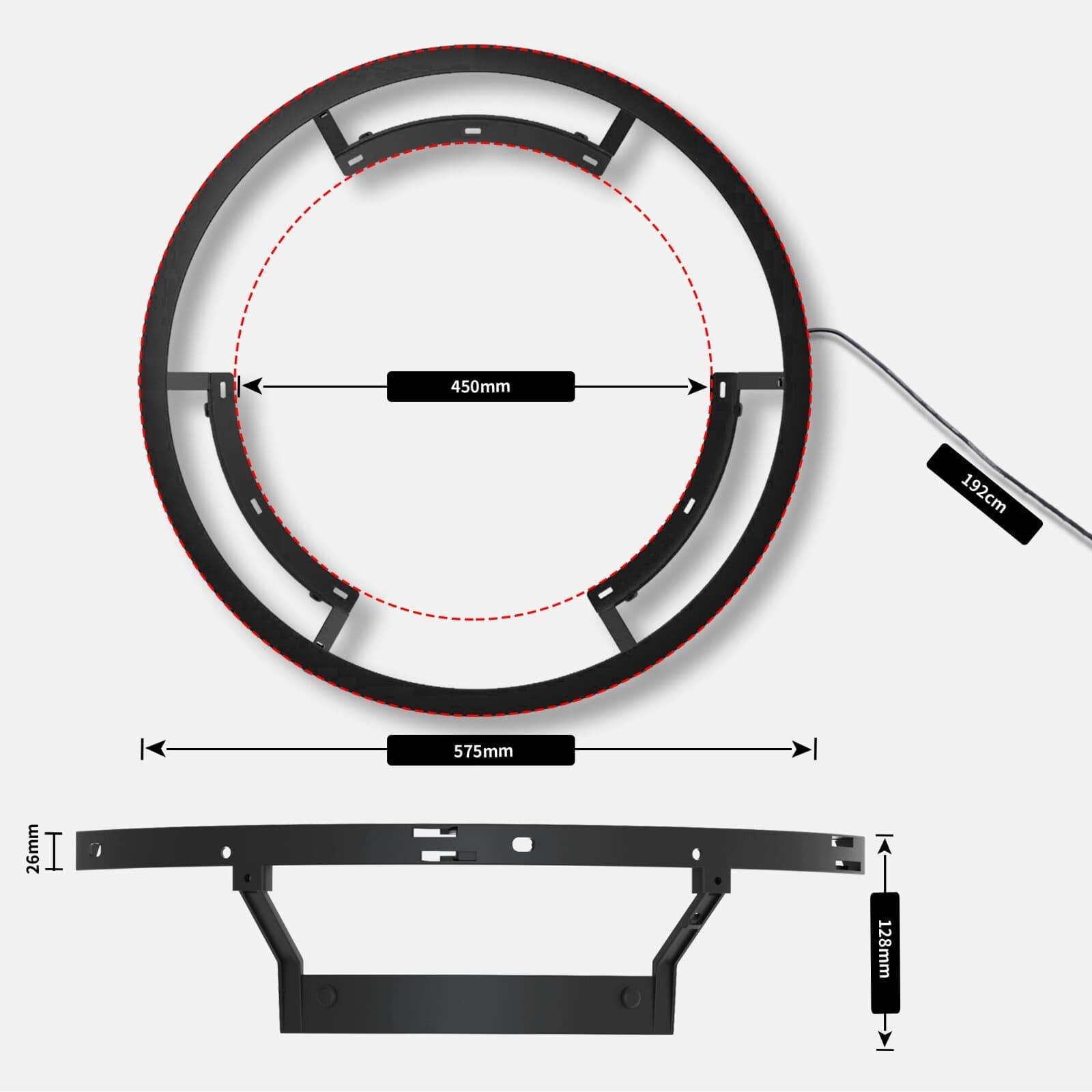 ON SALE:CyeeLife Dartboard LED Lighting System for Steel Dartboard 360 Degrees 5