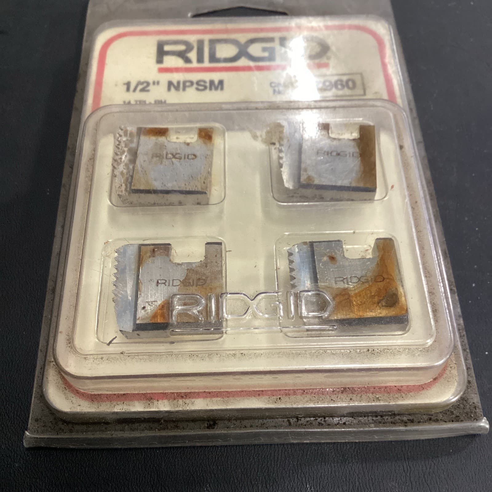 Ridgid 37960 Pipe Threader Dies 1/2" NPSM 14 TPI-RH NOS 3