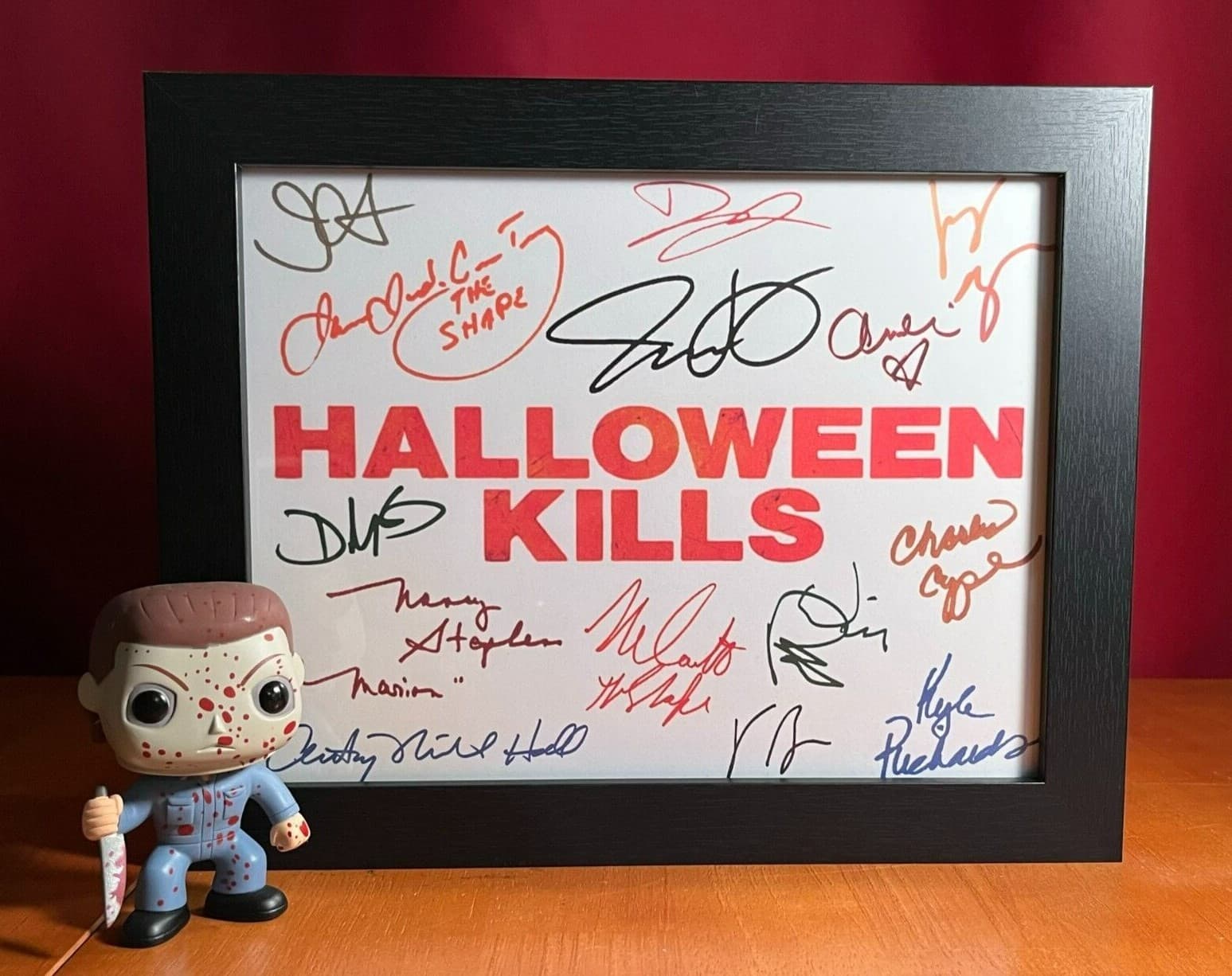 Halloween Kills Title Card Signed- 8.5x11- Autograph Reprints- Michael Myers 3