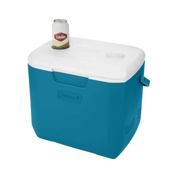 Coleman 2160830 Personal Cooler, 30 Qt, Plastic, Blue/White 2
