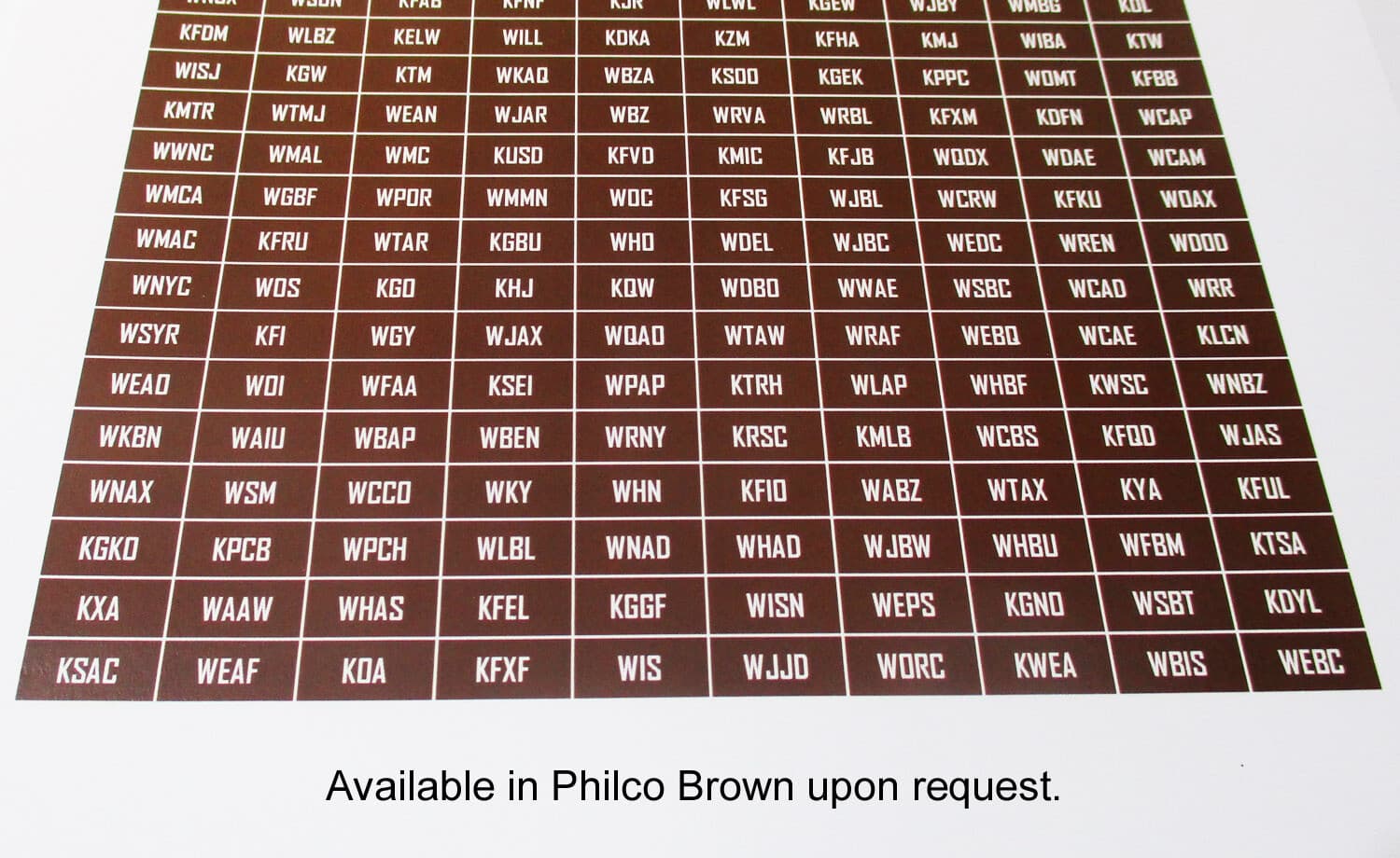 Vintage Station Call Letters / Tabs – Old Antique Radio Restoration Parts  3