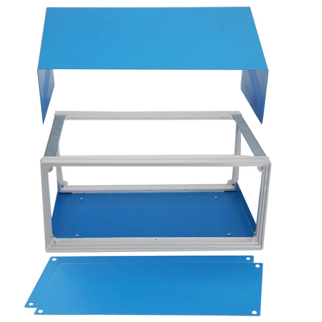 Electronic Enclosures Metal Enclosure Project Case DIY Box Junction Case Blue 4