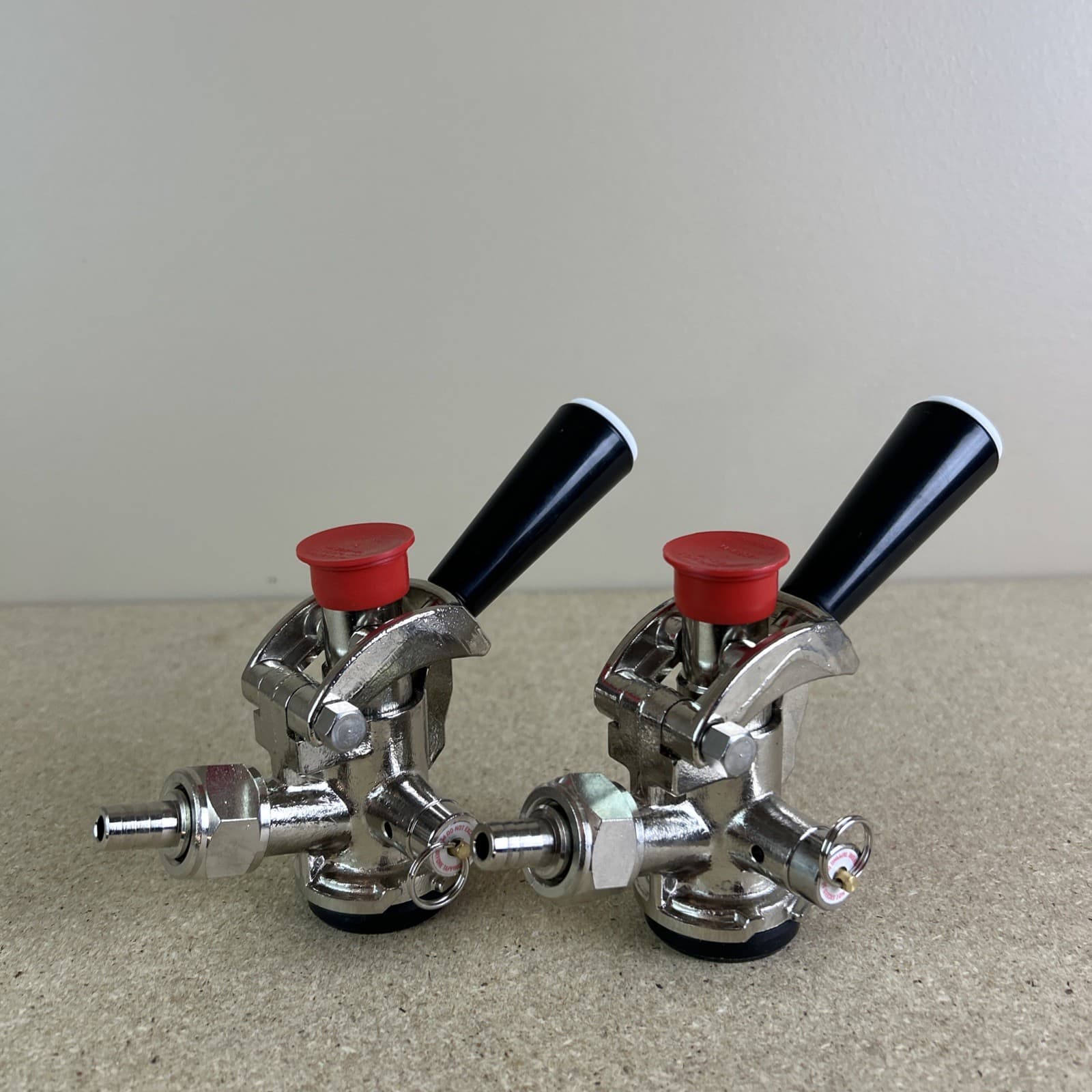 2 Sankey D Keg Couplers by TapRite - CH5002 with Black Handle