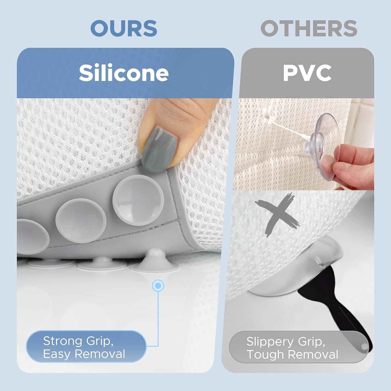 Full Body Bath Pillow for Bathtub, Luxury Thick Tub Pillow for Head Neck Back S 5