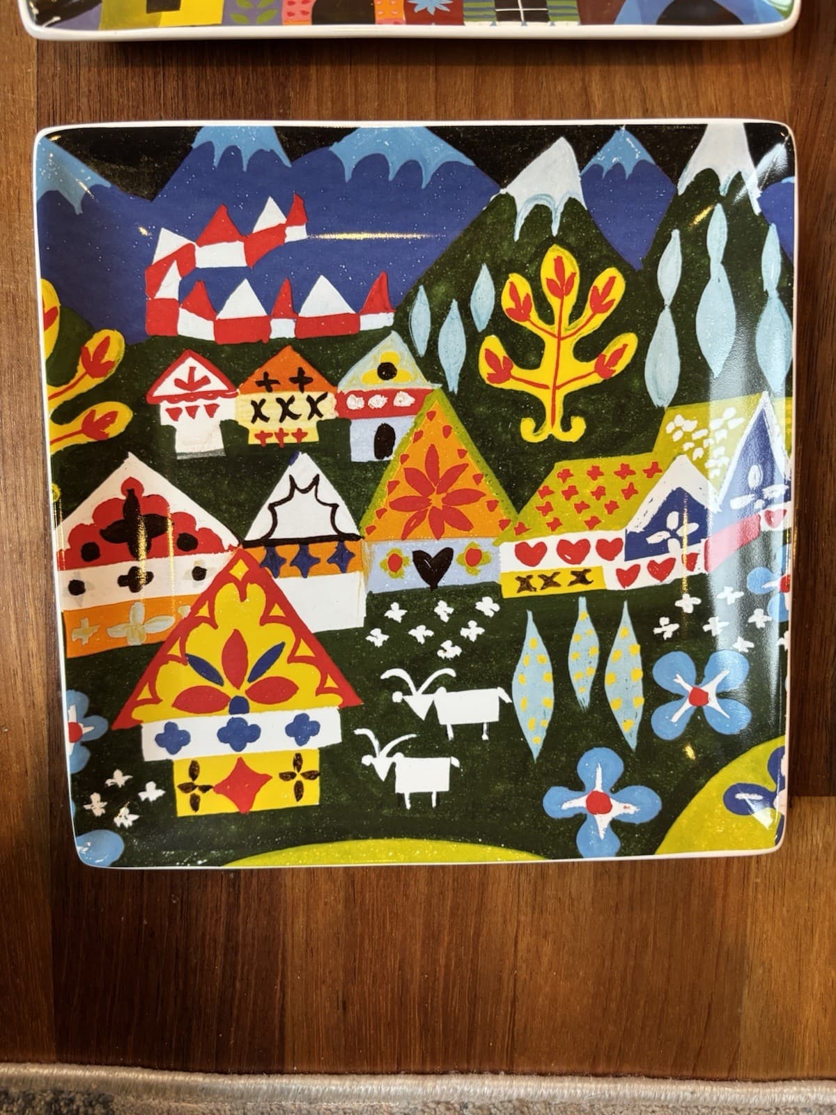 It's A Small World Disneyland Set Of Four Ceramic Plates By Mary Blair Rare HTF 2