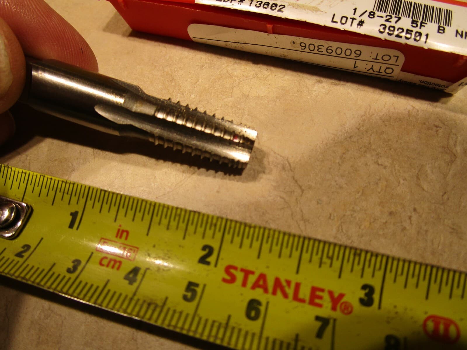 BRUBAKER 13602 1/8-27, 5F PIPE TAP, B NPT HSS, J0552 3