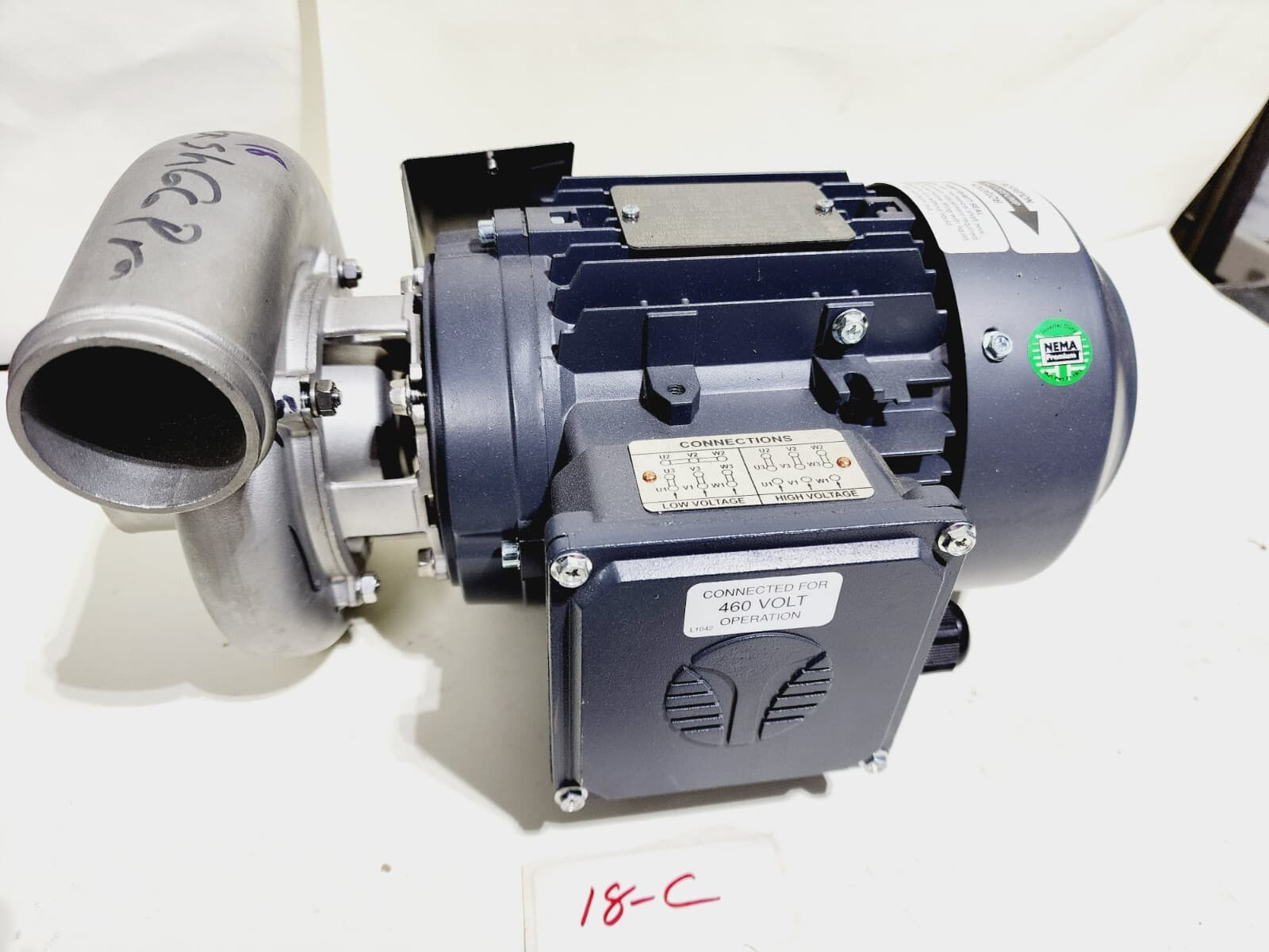 Champion 117150 Techtop GR3-AL-TF-80B34Z-2-B-D-1-F2 Motor/ Pump Assembly 2